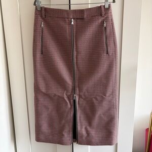 Tibi Léon Check Skirt